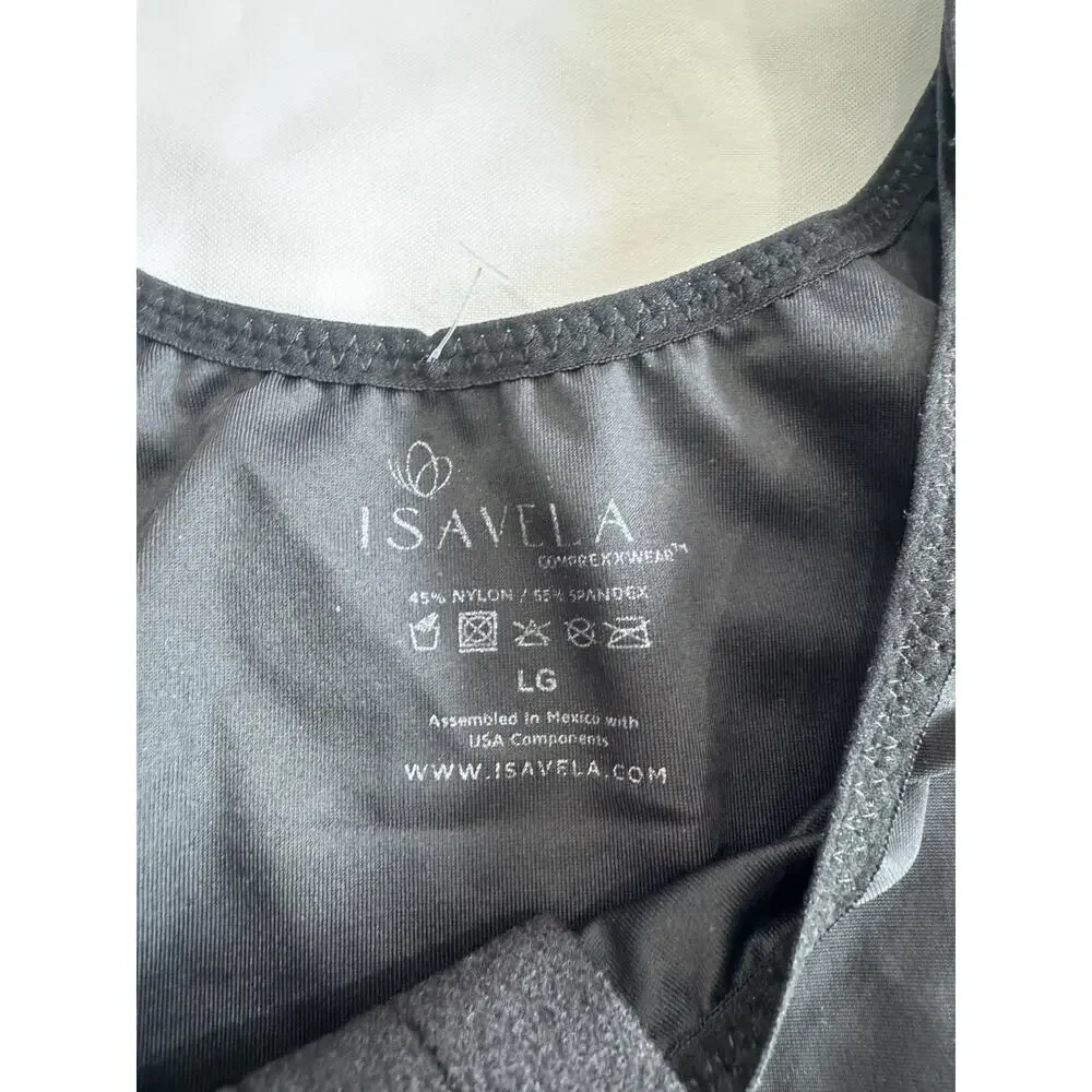 Isavela Men's Surgical Recovery Compression Tank Top Post Op Garment Large